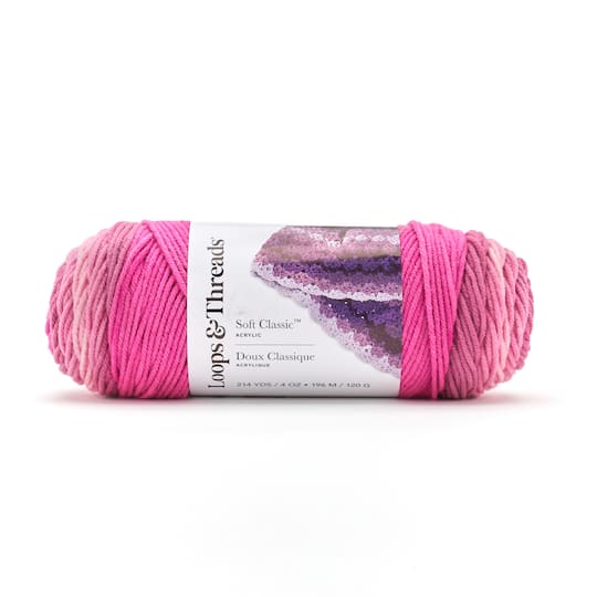 12 Pack: Soft Classic™ Ombre Yarn by Loops & Threads